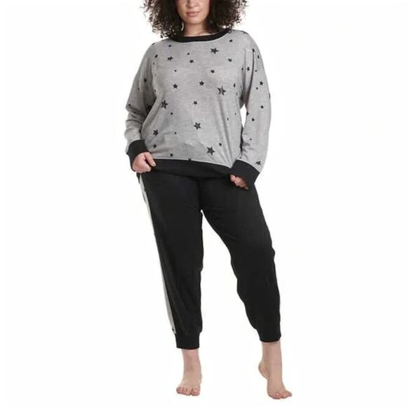 New! Splendid Women's Pus 2-Piece Ultra Soft PJ Stars Print Pajama Lounge Set